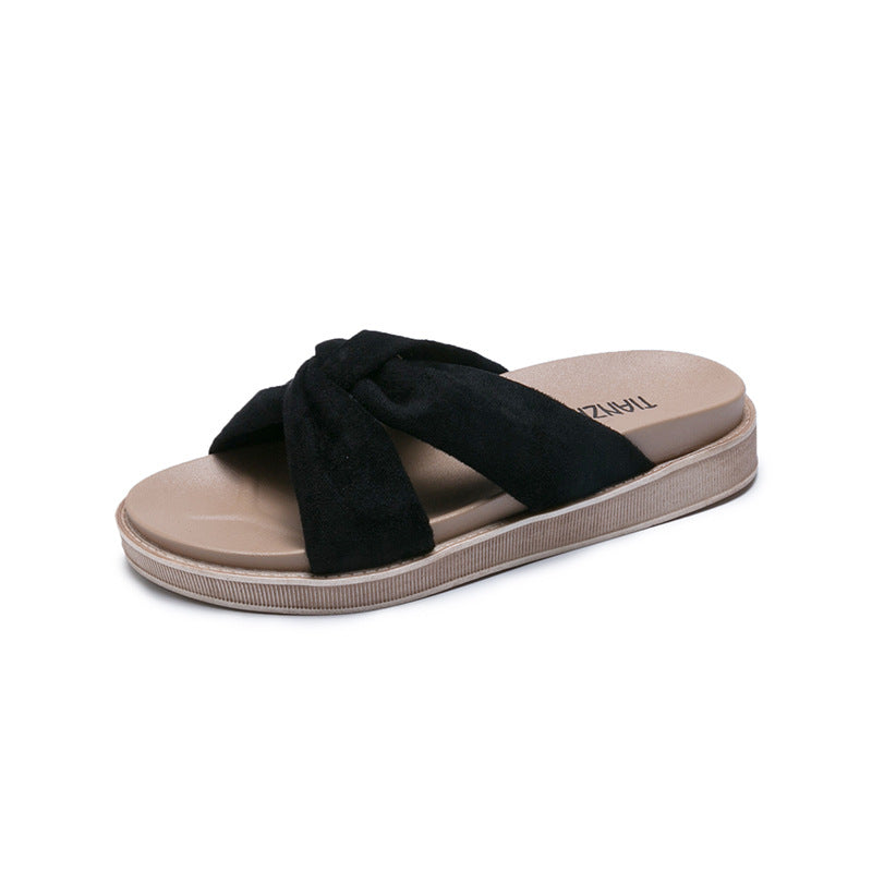 Quinette | Women’s Orthopedic Bow Knot Comfort Slide Sandals