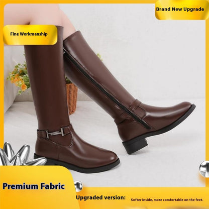Isabel | Orthopedic Winter Chunky Heel Round Head Knight Over The Knee Boots