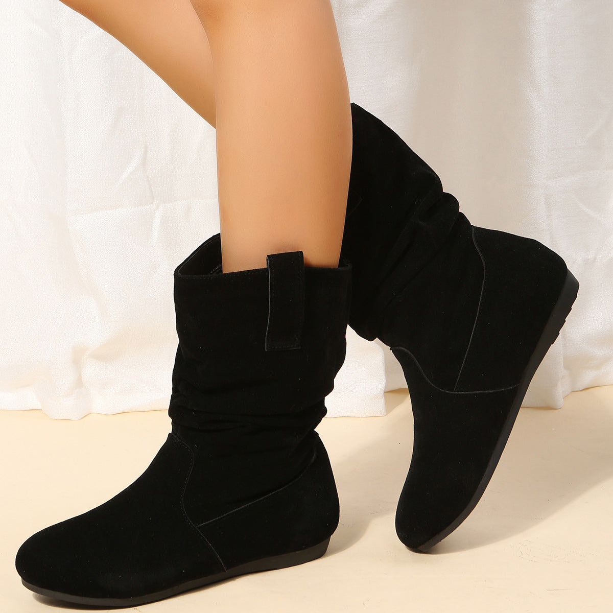 OrthoCare Suede Mid-Calf Boots - Winter Warmth