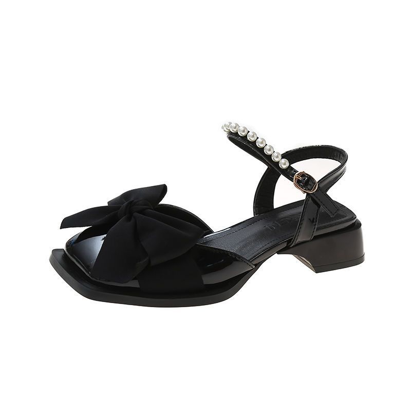 OrthoCare | Bow Detail Platform Strap Sandals