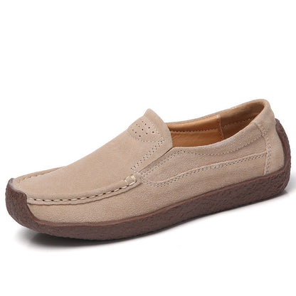 OrthoCare Women’s Suede Slip-On Loafers – Lightweight Comfort Casual Shoes
