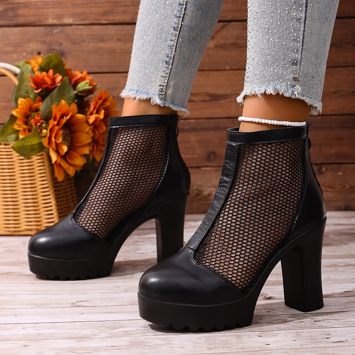 OrthoCare Chunky Knit Heel Boots - Unique Style