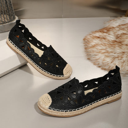 Ilysa | Women’s Orthopedic Cutout Espadrille Slip-On Flats