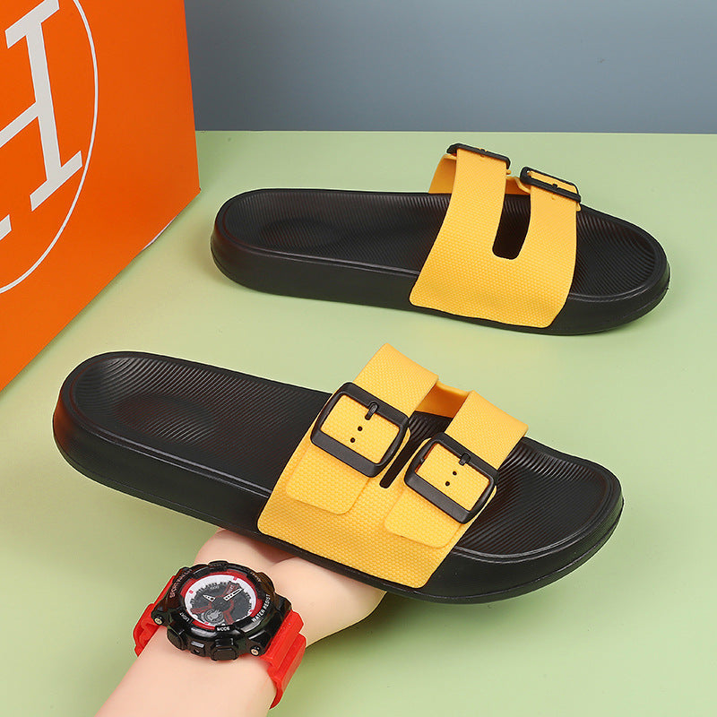 Blaise | Men's Orthopedic Double Buckle Comfort Slide Sandals