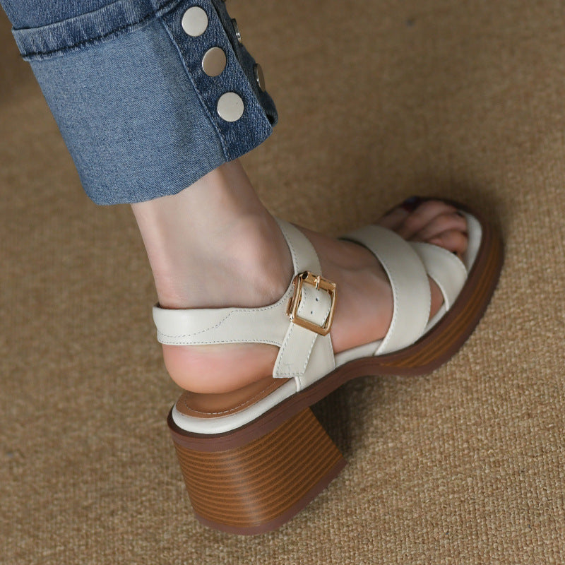 Vianelle | Women’s Orthopedic Crisscross Block Heel Sandals