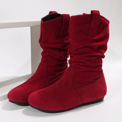 OrthoCare Suede Mid-Calf Boots - Winter Warmth