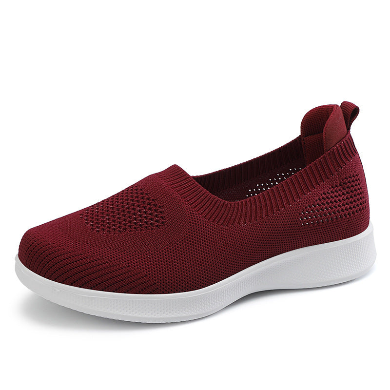 OrthoCare Women’s Breathable Slip-On Sneakers – Lightweight Comfort Walking Shoes