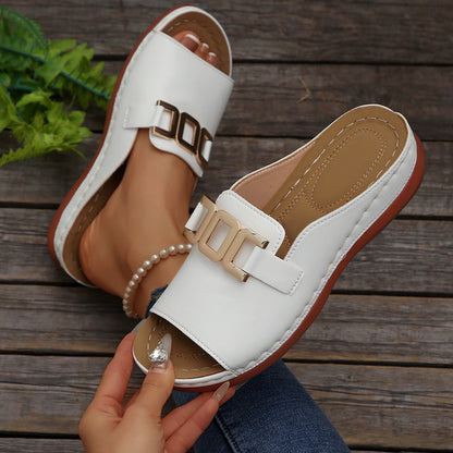 OrthoCare Wedge Sandals - Peep Toe Platform Comfort