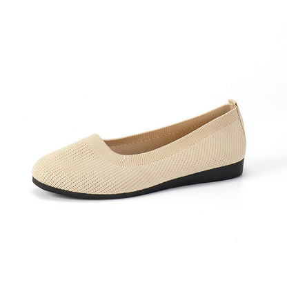 OrthoCare Comfortable Flat Shoes In Knitted Mesh