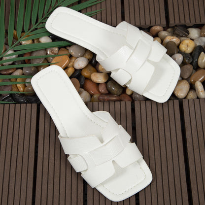 OrthoCare Square-Toe Flat Sandals - Unique Elegance For Summer