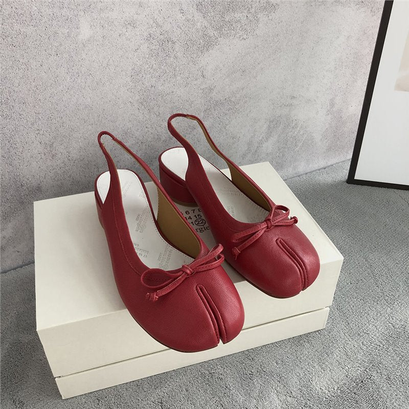 Wilhelmina | Women’s Orthopedic Bow Accent Slingback Flats