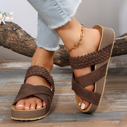 OrthoCare Summer Sandals With Braided Straps - Unique And Elegant