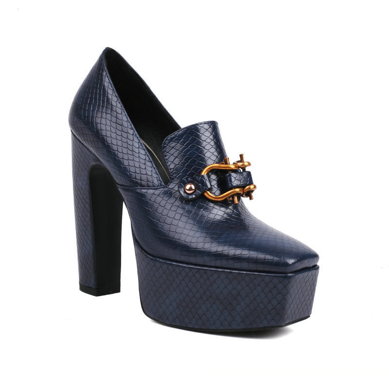 Fayevera | Women’s Orthopedic Platform Block Heel Loafers