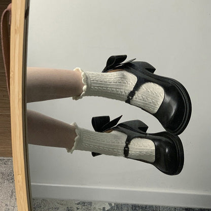OrthoCare Height Boost Chunky Heel Leather Shoes