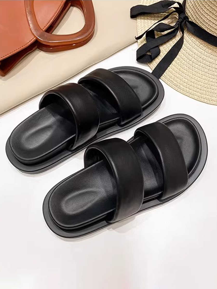 Lorienne | Women’s Orthopedic Double Strap Comfort Slide Sandals