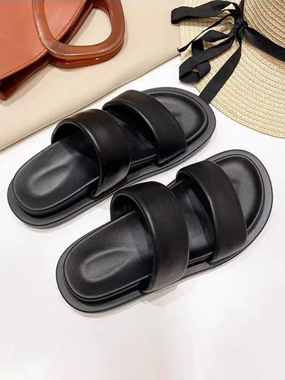 Lorienne | Women’s Orthopedic Double Strap Comfort Slide Sandals