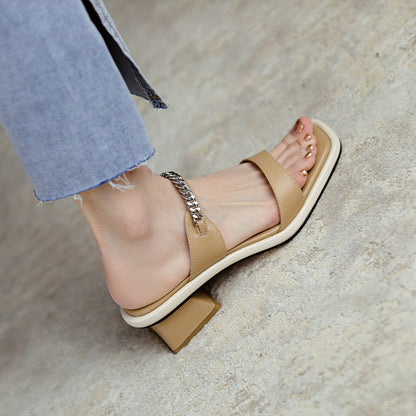 Calypso | Women’s Orthopedic Rhinestone Strap Block Heel Mule Sandals