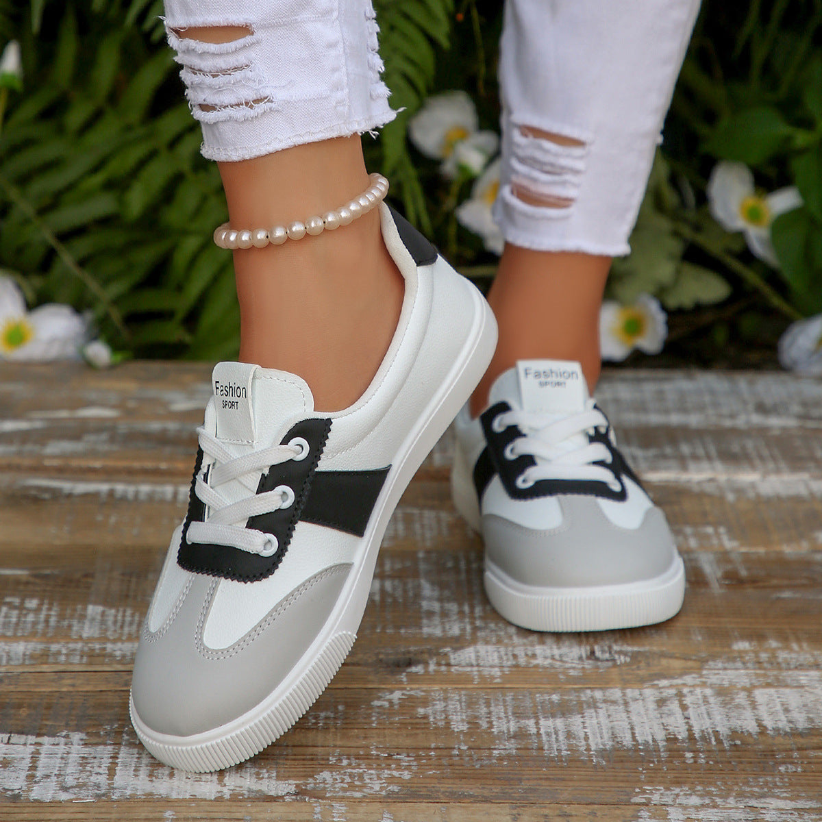 Avenly | Women’s Orthopedic Color Block Casual Sneakers
