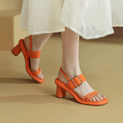 Yuna | Women’s Orthopedic Adjustable Block Heel Comfort Sandals