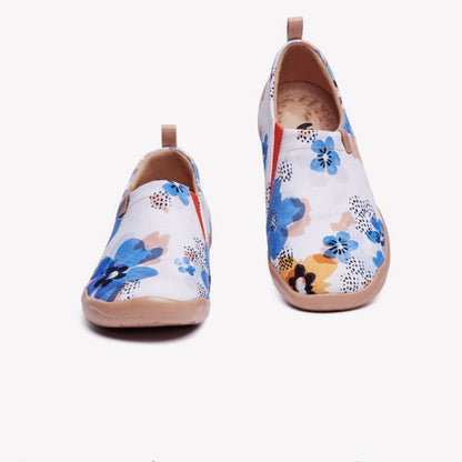 OrthoCare Women’s Boho Printed Slip-On Flats – Lightweight Comfort Casual Shoes