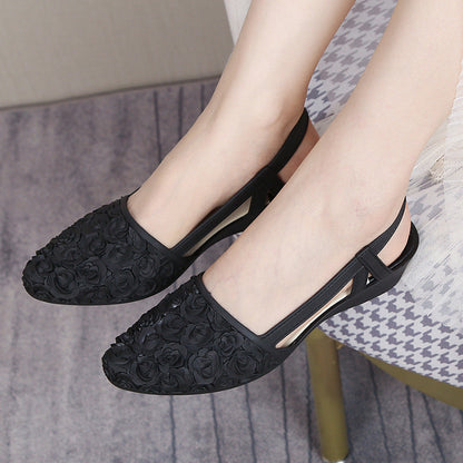 Serenity | Women’s Orthopedic Floral Lace Slingback Flats