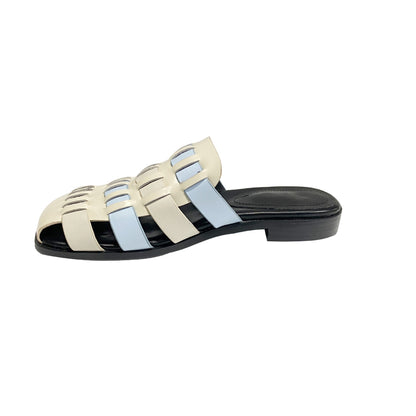 Zarina | Women’s Orthopedic Woven Cutout Slide Sandals