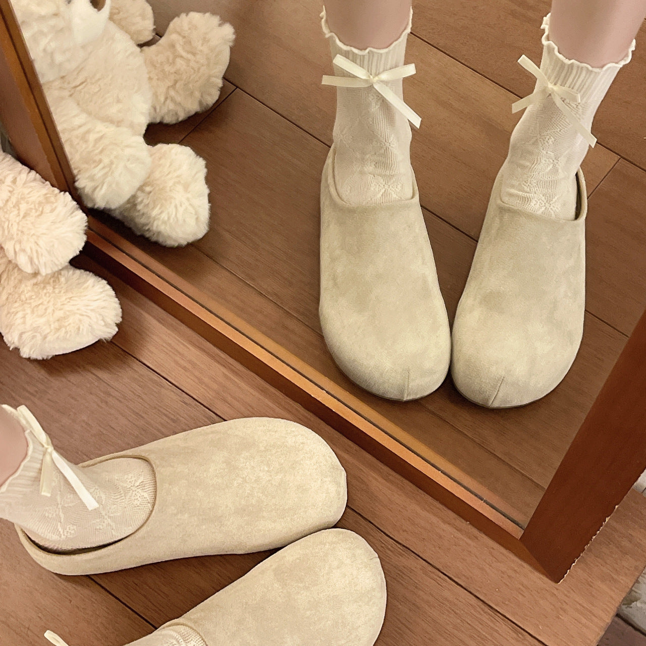 OrthoCare | Cozy Suede Slip-On Mule Slippers
