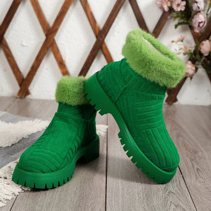 Muirne | WarmBloom Orthopedic Fur-Cuff Winter Boots