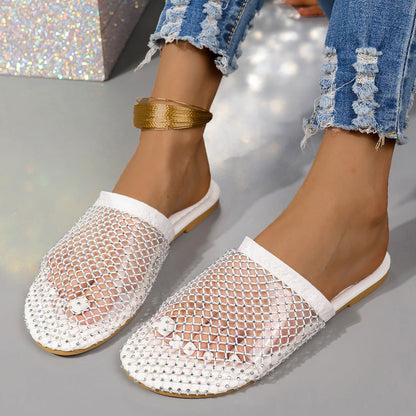 OrthoCare Rhinestone Comfort Slide Sandals