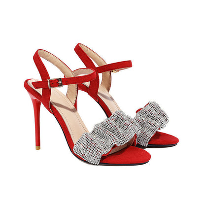 Lina | Orthopedic Elegant Stiletto Heels with Crystal Bow Detail
