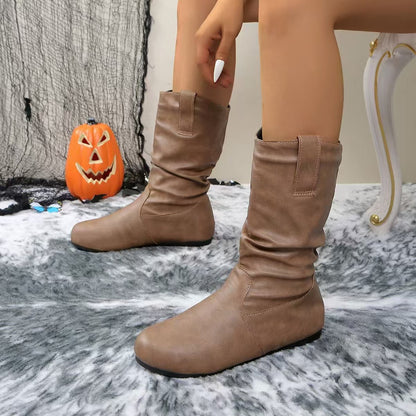 OrthoCare Wide Flat Boots - Round Toe Comfort