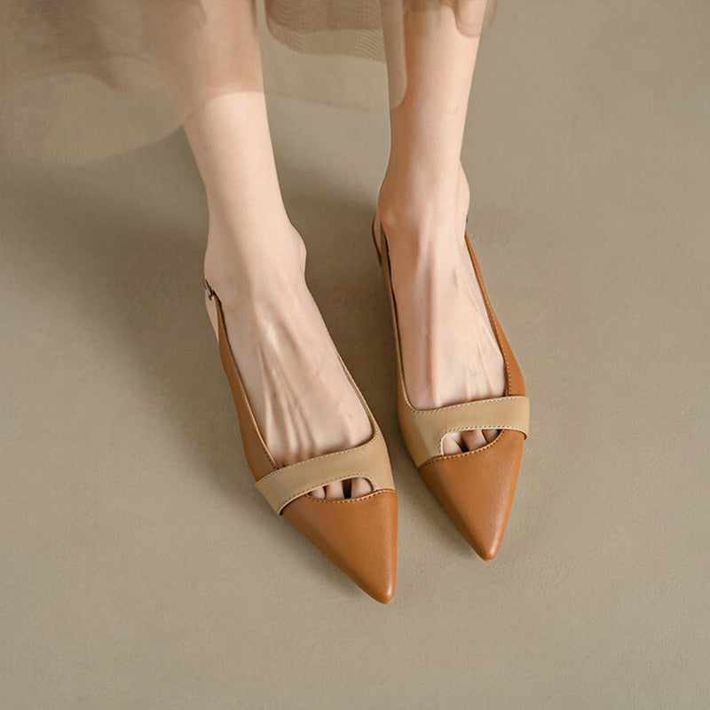 OrthoCare Pointed-Toe Slingback Flats