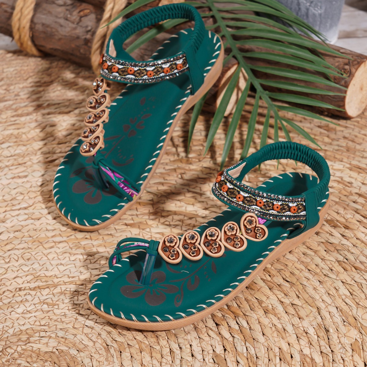Nymeria | Women’s Orthopedic Bohemian Charm Toe Ring Sandals
