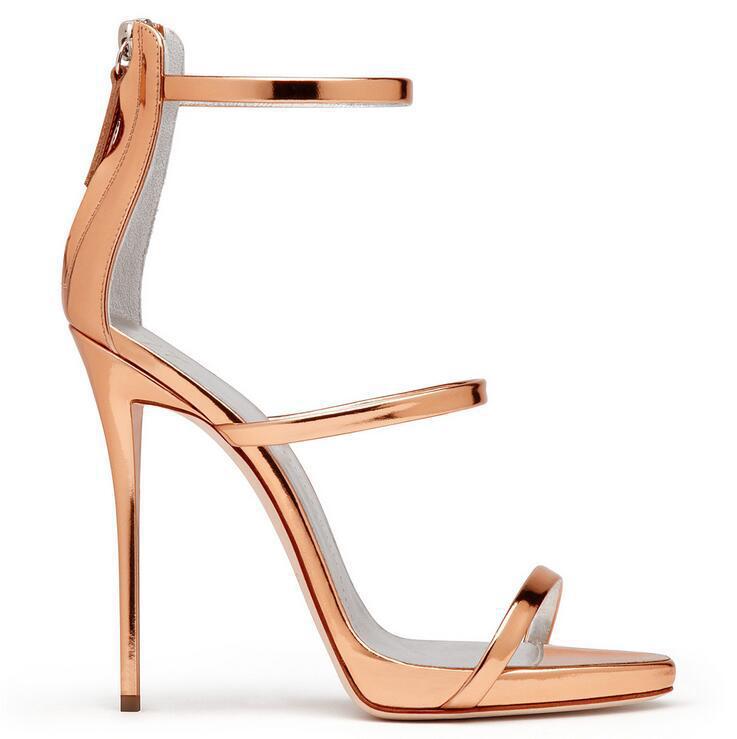 Aurelia™ | Orthopedic Luxury Catwalk Stiletto Heels with Metallic Finish