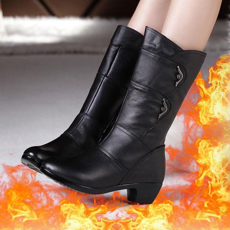 Maaike | Classic Mid-Calf Orthopedic Wedge Boots