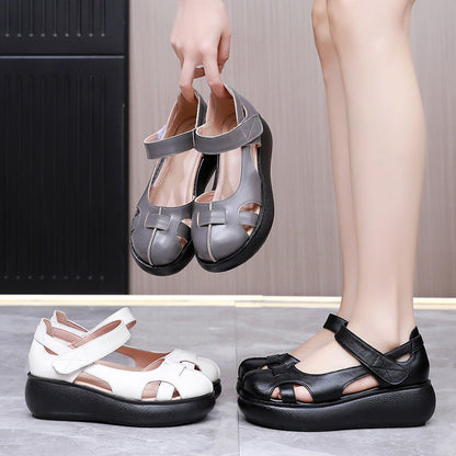 OrthoCare Genuine Leather Roman Sandals - Unique Elegance