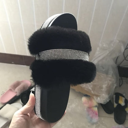 OrthoCare Fluffy Bling Slippers - Unique Style And Comfort