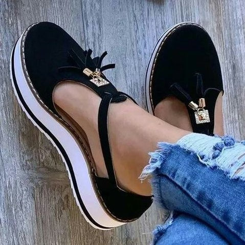 OrthoCare Fringe Flat Shoes - Spring Elegance