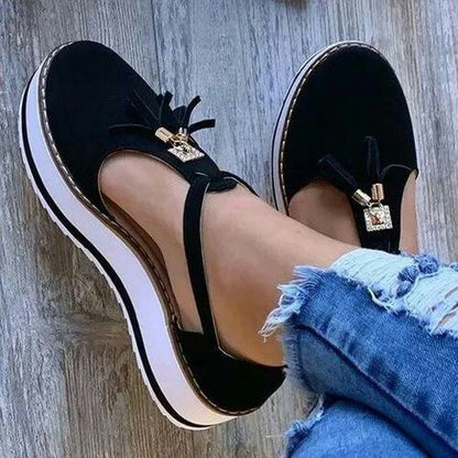 OrthoCare Fringe Flat Shoes - Spring Elegance