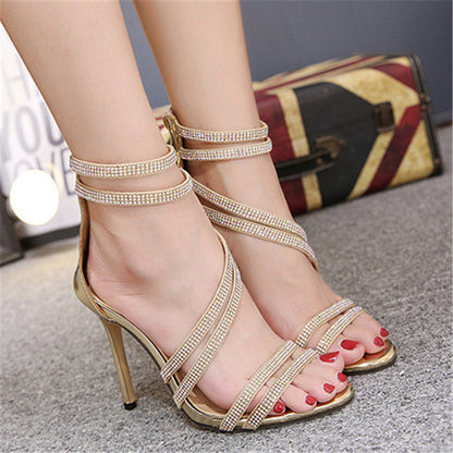 OrthoCare Rhinestone Stiletto Heels - Unique And Daring Elegance
