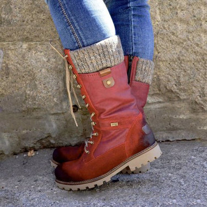 OrthoCare Wool Boots - Low Heel, Side Zip Comfort