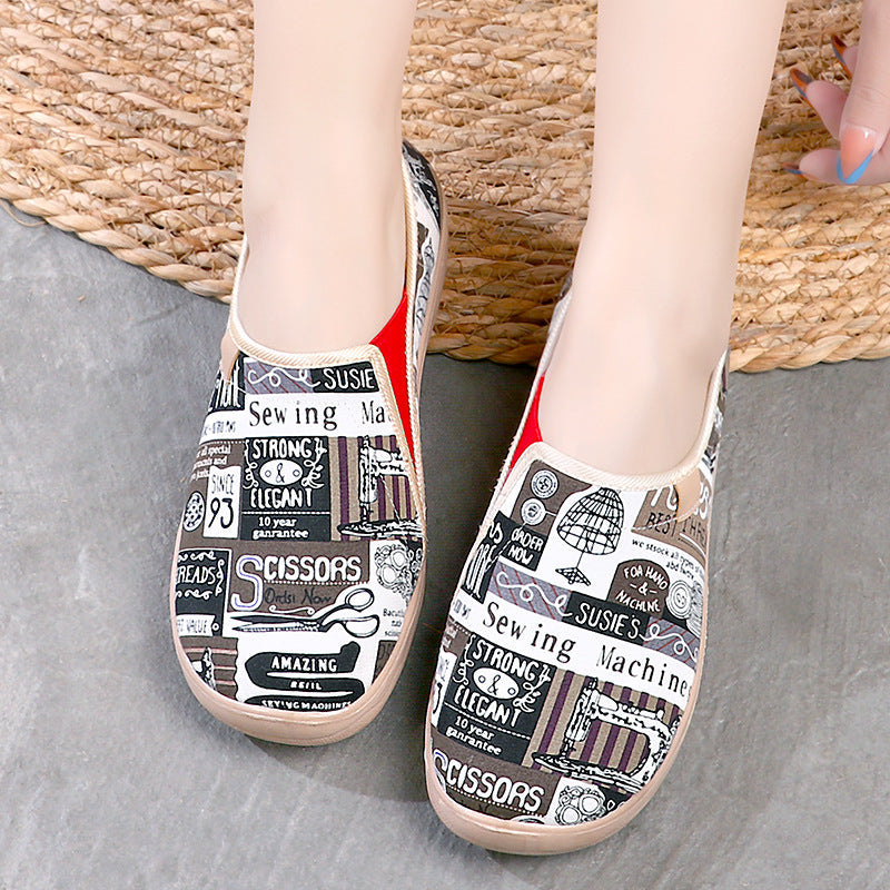 Elaria | Women’s Orthopedic Printed Slip-On Casual Shoes