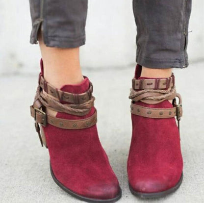 Nana | Orthopedic Braided Strap Heeled Boot