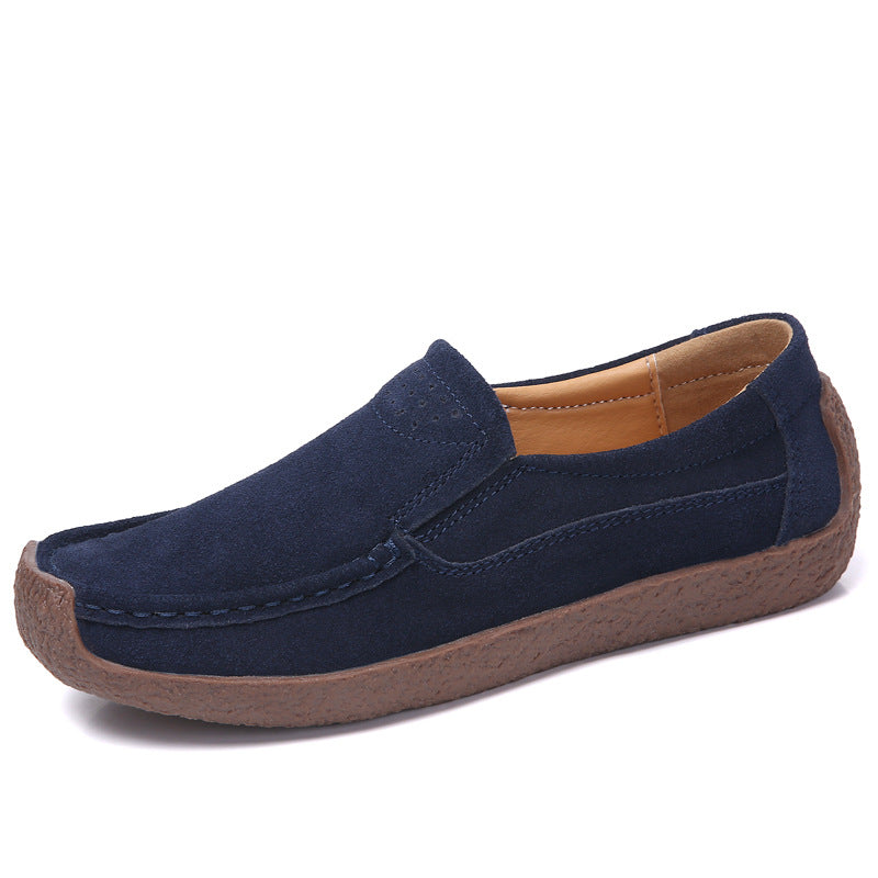OrthoCare Women’s Suede Slip-On Loafers – Lightweight Comfort Casual Shoes