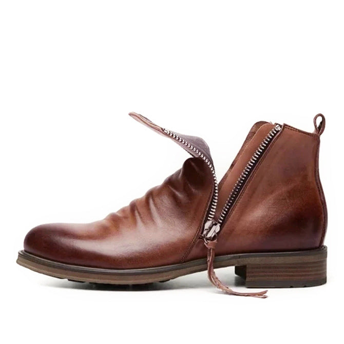 Daniel | Orthopedic Double side zipper non-slip men's boots