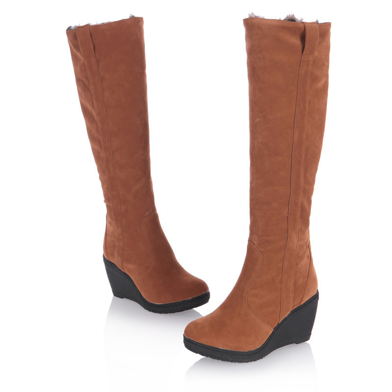 Vivienne | Orthopedic Stretch Suede Wedge Winter Boots