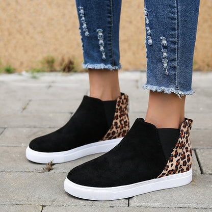 OrthoCare Leopard Flats - Elastic V Cutout Comfort