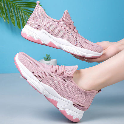 OrthoCare Women’s Breathable Knit Sneakers – Lightweight Cushioned Comfort Walking Shoes