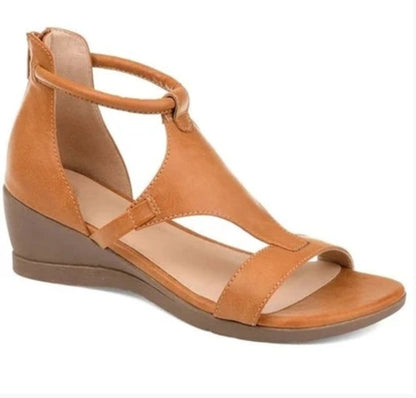 OrthoCare Criss-Cross Gladiator Wedge Sandals