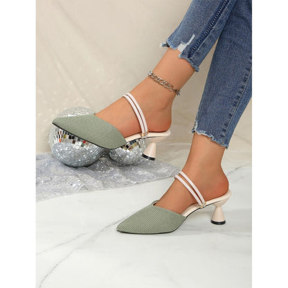 OrthoCare | Pointed Toe Slingback Kitten Heels